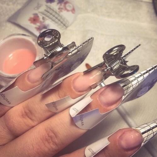 Rusian C Curve Nail Pinching Tool Stainless Steel Acrylic Nail Pincher Clips Set of 6