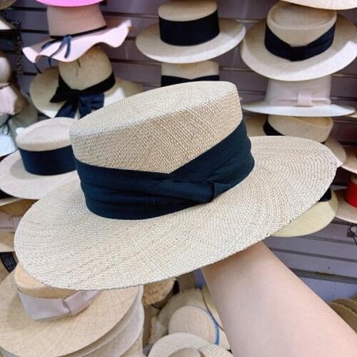02001-axi Handmade natural treasure grass Factory fedoras hat men women panama jazz cap