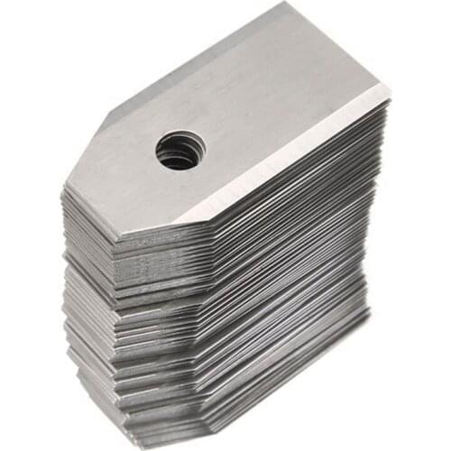 90 Pcs 0.75MM Silver Garden Tools Stainless Steel Lawn Mower Blade Replacement + Screw Parts for Husqvarna Automower