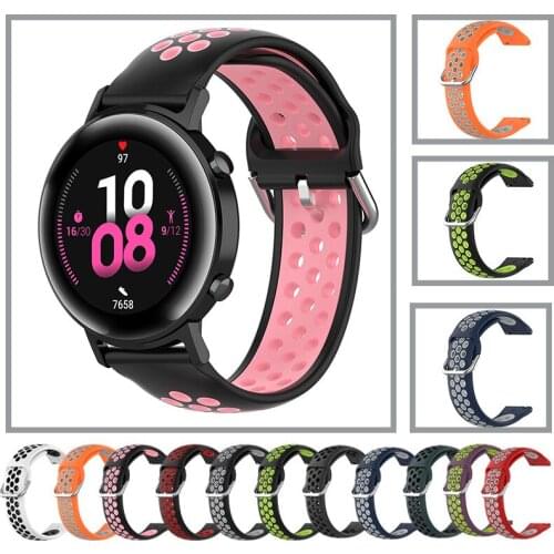 Sports Silicone Strap For Samsung Galaxy Watch 3 Active 3 41mm 45mm Band Bracelet Gear Sport/S2 S3 20/22mm Breathable Wristbands