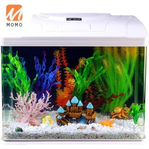 Glass Fish Tank Aquarium Supplies Table Mini Shrimp Farming Special Tank Art Small Fish Tank Fish Farming Water Tank Household