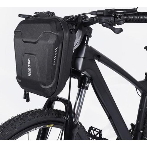 WILD MAN EVA Hard Shell Rainproof Multifunctional Bike Bag Bicycle Handlebar Bag Panniers Front Cycling Bag Accessories