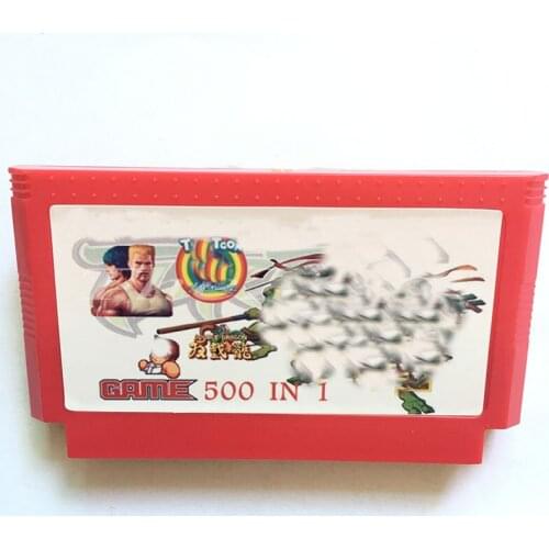 Super Game Contre Chip Dale Tiny Toon 500 IN 1 For 8 Bit Game Player Game Card for 60 PIN Cartridge Game Card