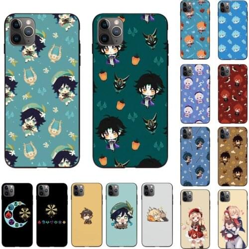 Yinuoda Genshin impact Phone Case for iPhone 11 12 pro XS MAX 8 7 6 6S Plus X 5S SE 2020 XR cover