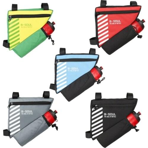 Waterproof Bicycle Triangle Bag Bike Cycling Tube Water Bottle Front Frame Pouch