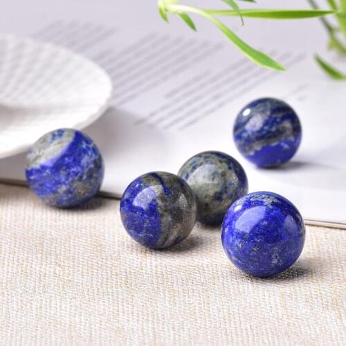 1PC Fashion Simple Natural Quartz Ball 2cm Healing Energy Stone Obsidian Lapis Polished Ornament Home Decoration Christmas Gift