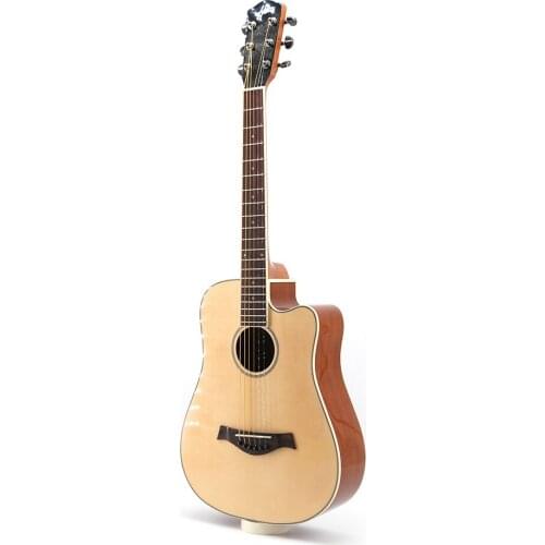 36 inch spruce Sapele acoustic guitar beginner cutaway guitar glare acoustic guitar Free Shipping