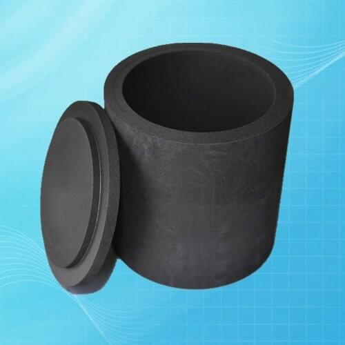 99.95%Pure Graphite Crucible with Lids /R65* H80mm / Cylindrical Crucible /Graphite Crucible