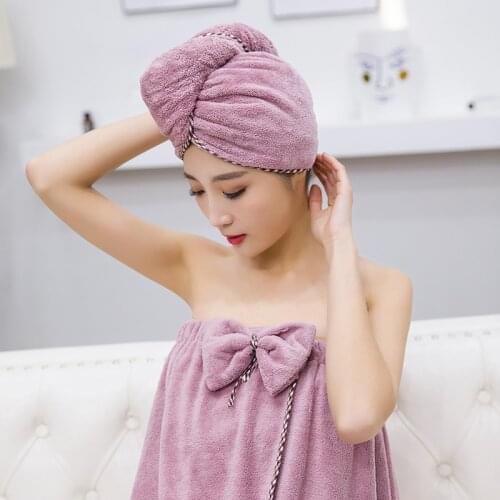 Microfiber bowknot bath skirt and dry hair towel set soft absorbent ladies bath towel wearable