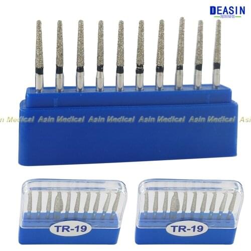 Free shipping 100pcs Dental Diamond Burs for High Speed Handpiece Medium FG 1.6M Brand New