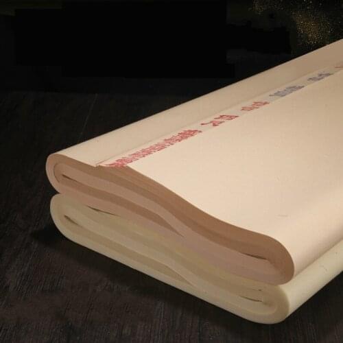 Sandalwood Bark Rice Paper 100sheets Papel Arroz Calligraphy Painting Tan Pi Xuan Paper Chinese Raw/ Half Ripe Xuan Paper