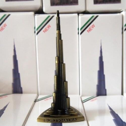 Burj khalifah metal model Zinc alloy handicraft Artworks Home furnishing Burj Khalifa Tower