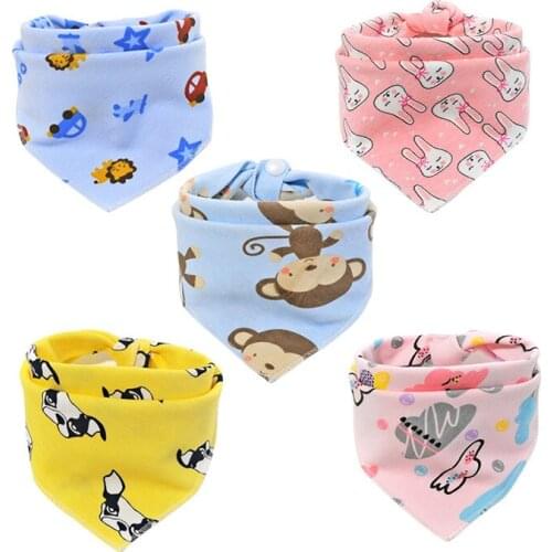 Baby Bibs 100% Cotton for Boys & Girls Super Cartoon Soft Absorbent Feeding Bibs Newborn Bib Baby burp cloths