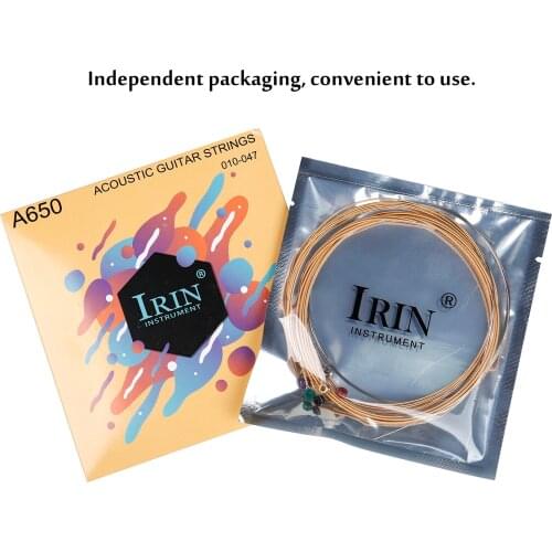 IRIN 10Pcs Folk Guitar Strings Set Metal Wire Guitar Replacement Accessory Strings for Electric Guitar Folk Guitar Accessories