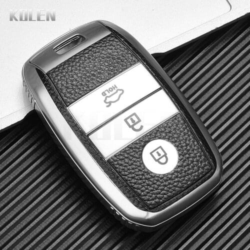 TPU Leather Type Car Key Case Cover For KIA Rio 5 Sportage Ceed Cerato K2 K3 K5 Picanto Optima Sorento Forte Stinger Accessories