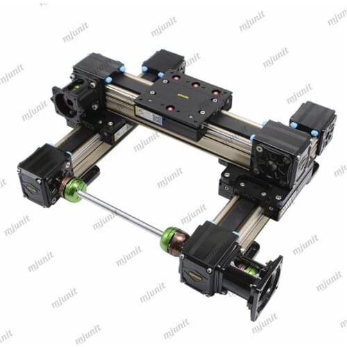 Mjunit belt linear slide module with XZ axis gantry structure, servo motor drive synchronous belt guide manipulator