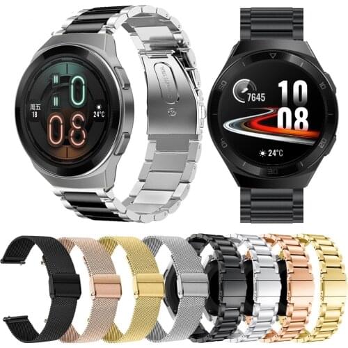 Metal Strap For Huawei Watch Gt2e Gt2 46mm 42mm Stainless Steel Bands Bracelet For Huawei Gt2e Gt2 46mm 42mm Accessories 22mm