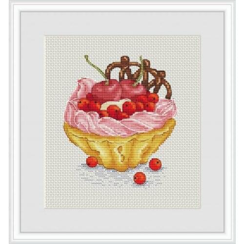 Red fruit DIY Cross Stitch Kit Packages Counted Cross-Stitching Kits New Pattern NOT PRINTED Cross stich Painting Set