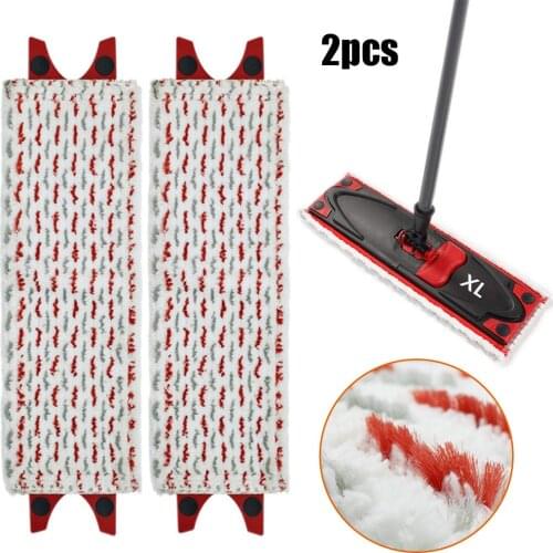 2pcs Microfibre Mop Cover Floor Wiper Mop Cloth For Vileda Ultramax Ultramat Turbo XL 2 In 1 Mop Head Replace Cloth