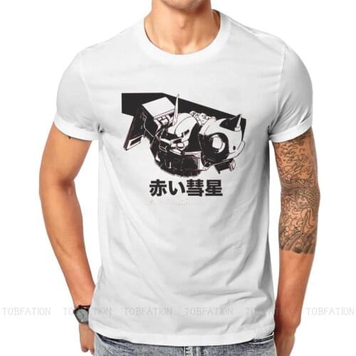Mobile Suit Gundam Japanese Robots ACGfans Original TShirts Char Red Comet Zaku Print Homme T Shirt Hipster Clothing Size S-6XL