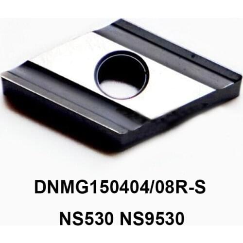 OYYU 10pcs DNMG150404R-S DNMG150408R-S NS530 NS9530 DNMG150404 DNMG150408 R-S for Steel Carbide Inserts Lathe Tools Turning Tool