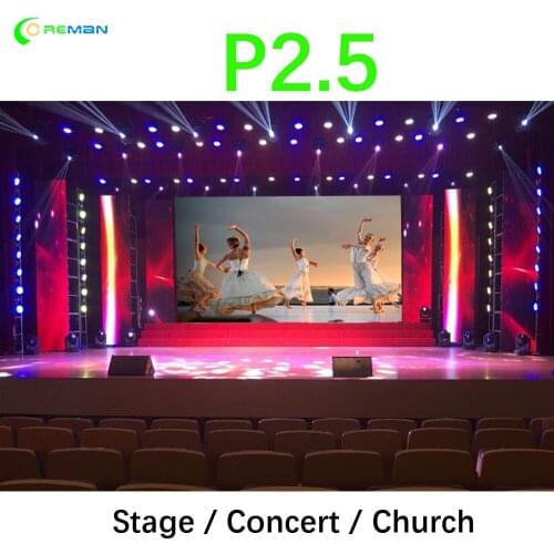 P2.5 LED screen panel 4K utral clear die-casting Indoor Usage and video Mobile LCD LED Display Screen