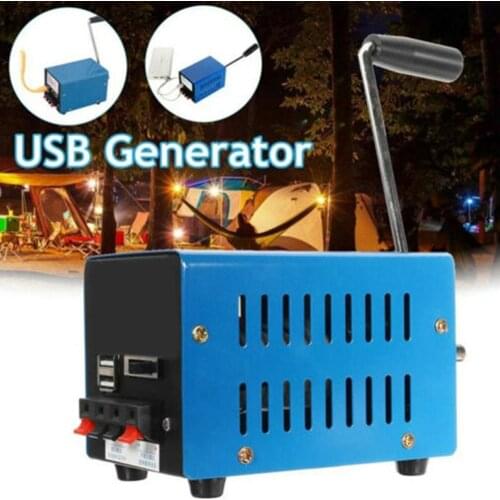 Portable High Power Dynamo Charger Emergency Hand Crank USB Generator Multiple Interface High-efficiency Power Generation design