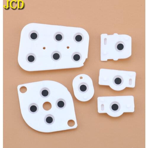 JCD 1Set Silicon Conductive Rubber Pad A B X Y D Pad Buttons Contacts Kit for Nintend N64 Controller Joy Pad Conductive Button