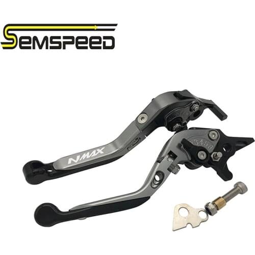 SEMSPEED Folding Extendable Parking Levers For Yamaha NMAX 155 NMAX 150 NMAX 125 2020 Motorcycle Handles Clutch and Brake Lever