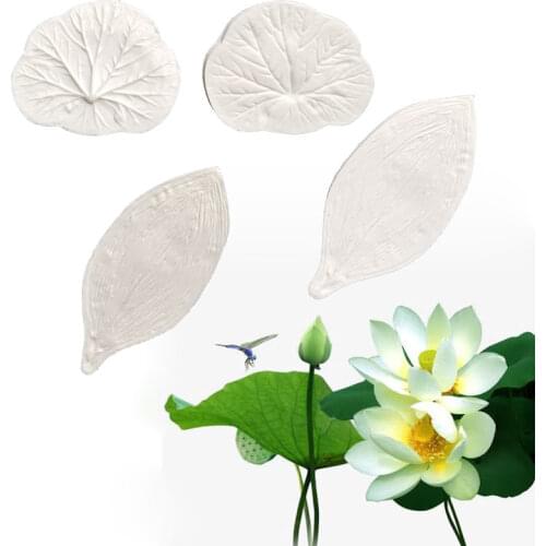 Lotus & Leaf Petals Silicone Mold Fondant Mould Cake Decorating Tools Chocolate Gumpaste Molds, Sugarcraft, Kitchen Gadget