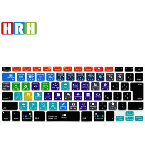 HRH Ableton Live Function Shortcuts Silicone Keyboard Cover Skin Protector For Macbook Air Pro Retina 13" 15"17"Japanese Version