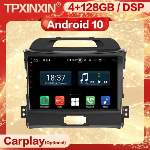 128G Carplay 2 Din Android 10 Stereo Receiver For Kia Sportage 3 2010 2011 2012 2013 2014 2015 2016 Radio Audio Player Head Unit