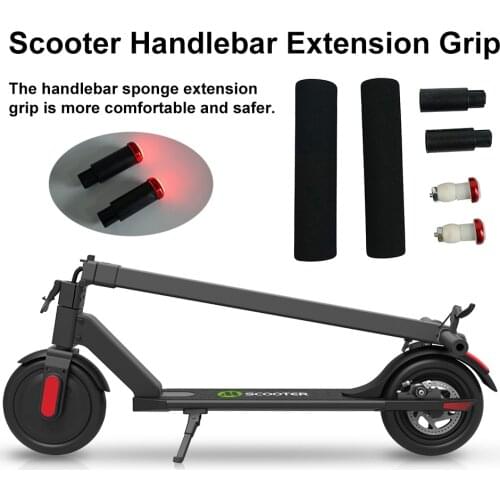4.5cm Electric Scooter Handlebar Extension Grip With Lamp Sponge Handlebar Extender For Xiaomi M365/pro
