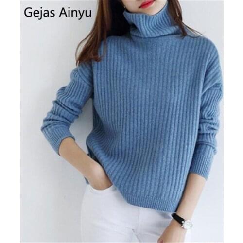 2020 new Autumn Winter sweater women turtleneck knitted cashmere sweater pullover women sweter fashion sweaters Plus Size tops