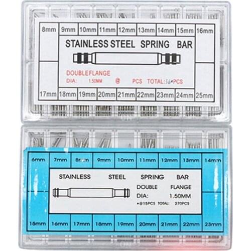 Watch Strap Link Spring Bar 1.5mm diameter 8mm~25mm Stainless Steel Watchband Link Pin Parts Watchmaker Repair Watch Spring bar