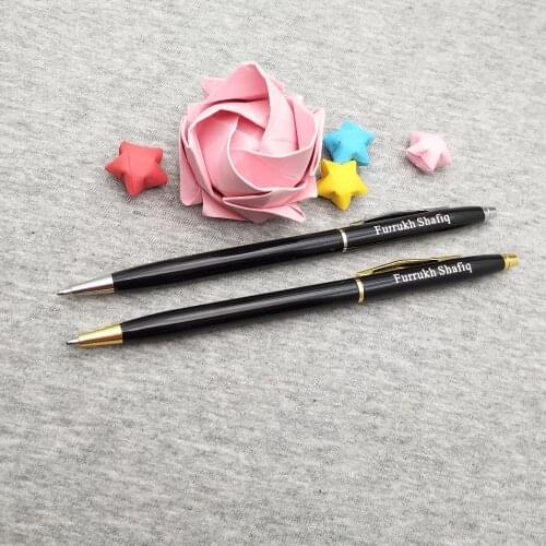 100pcs personalized Graduation gifts nice school pens custom engrave free with your logo text/telephone best gift for classmates