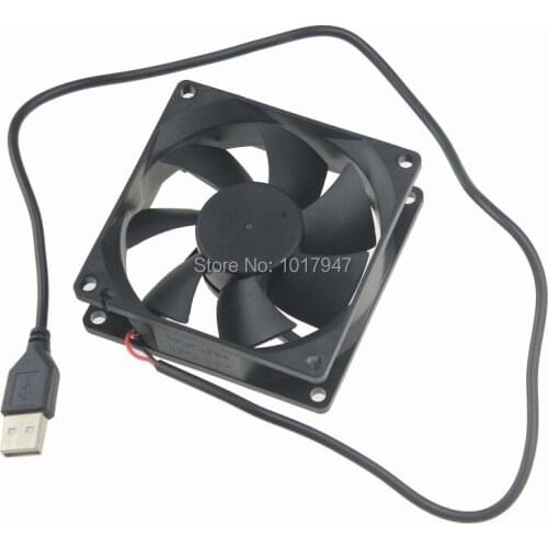 50Pieces lot Gdstime Cooler Master 8CM 80mm x 25mm 5V USB Power Sleeve Bearing Computer Case Cooling Fan