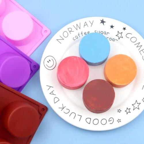 8-hole Cylindrical Cup Cake Mold Silicone Aroma Diffuser Candle Mold Silicon Mold for Soap Making Epoxy Resin Molds