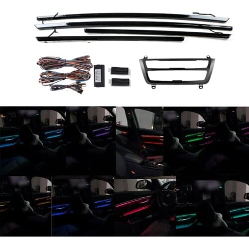 9/2 colors LED Ambient Light car neon Interior Door AC Panel Decorative Light Atmosphere light For BMW 3 series F30 F35 2020-14