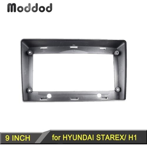 9 INCH Radio Fascia for HYUNDAI STAREX H1 2007-2015 GPS DVD Player Install Frame Stereo Panel Dash Mount Kit Adapter Cover Bezel