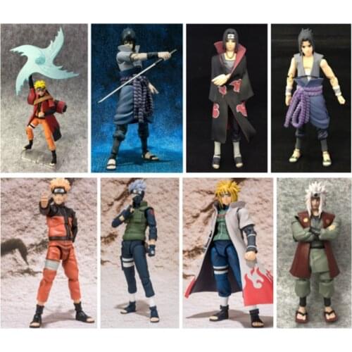 Anime SHF Naruto Naruto Kakashi Bofeng Water Gate Itachi Jiraiya Movable Figure Ornaments Toys Childrens Gifts Action Figures