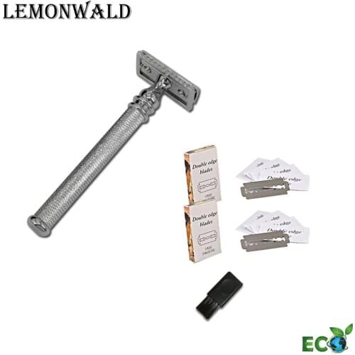 LEMONWALD Razor Classic Double Edge Safety Razor For Mens Shaving & Womens Hair Removal Free 10 Shaving Blades