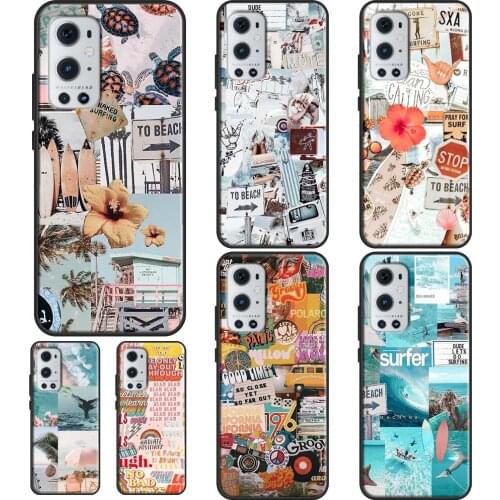Summer Beach Collage For OPPO Realme GT Neo C3 C11 Q3 6 7 8 Pro Case For OnePlus 8 Pro Nord 9R 8T 9 Pro Cover