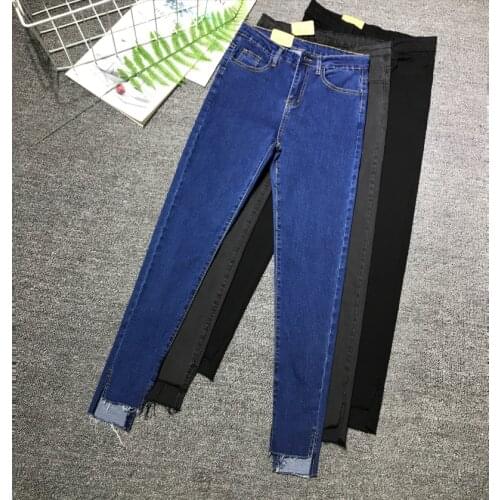 Cheap wholesale 2018 new autumn winter Hot selling womens fashion casual Denim Pants G331