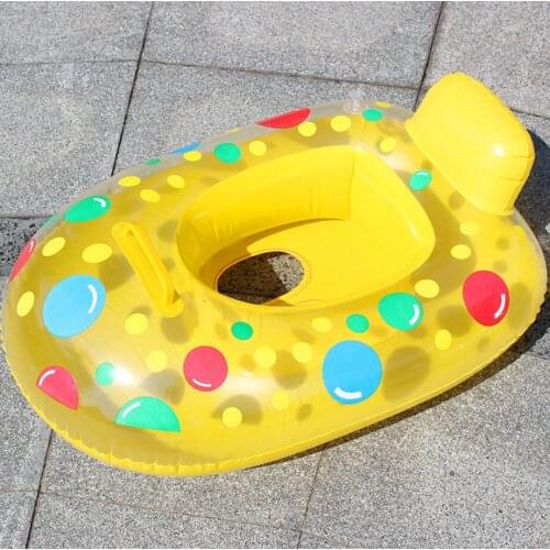 Childrens Swimming Ring Round Inflatable Ring Toy Cartoon Baby Floating Seat Swimming Pool Accessories