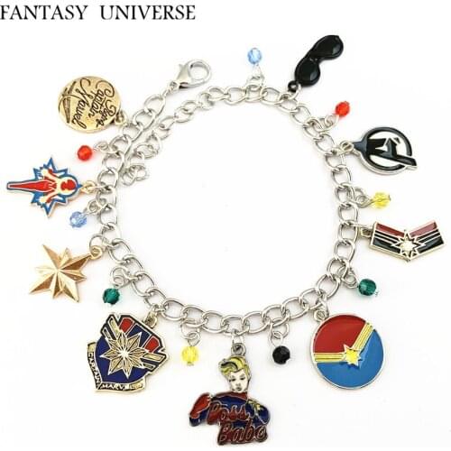 FANTASY UNIVERSE Freeshipping 20pc a lot Superhero charm bracelet JRHRSGZSL02