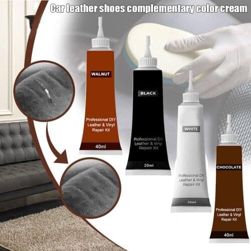 Leather Recoloring Paste Repair Tools with 6 Colors Option Pastes Brush Palette for Cars Leather Seat Leather Sofa Shoes M8617