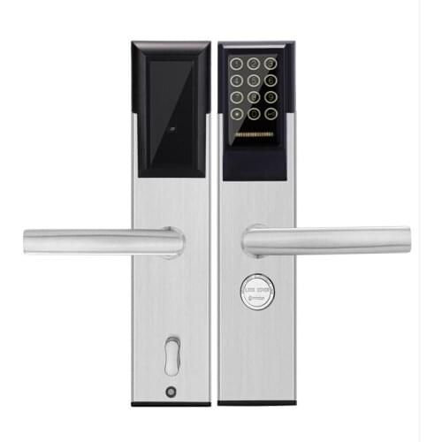 LK-0806 intelligent IC sensor password door lock metal material office / hotel / home wooden door lock