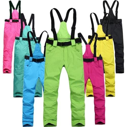 Ski Pants Men And Women Windproof Waterproof Mens Warm Pants For Winter Couple Snow Trousers Winter Ski Snowboard Pants Brand