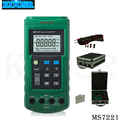 Mastech MS7221 Volt/mA Voltage Current Calibrator Source/Output Step DC 0-10V 0-24mA Tester Meter